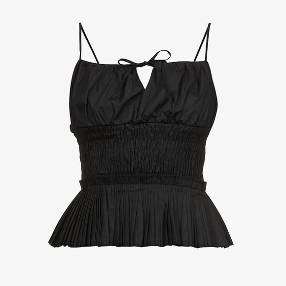 Peplum Adjustable Spaghetti Strap Top | Amy Lynn London - Picture 5 of 5